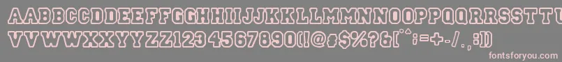 StreetCollege Font – Pink Fonts on Gray Background