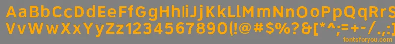 Roadgeek2005Series6w Font – Orange Fonts on Gray Background