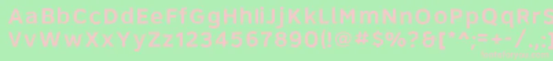 Roadgeek2005Series6w Font – Pink Fonts on Green Background