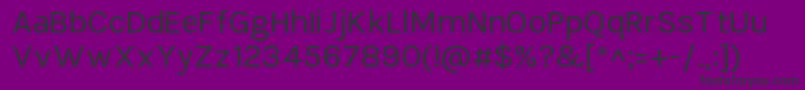 Шрифт TikusputihRegular – чёрные шрифты на фиолетовом фоне
