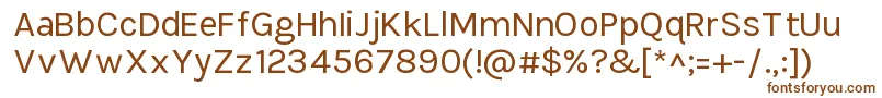 Шрифт TikusputihRegular – коричневые шрифты
