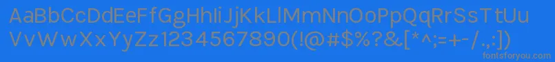 TikusputihRegular Font – Gray Fonts on Blue Background