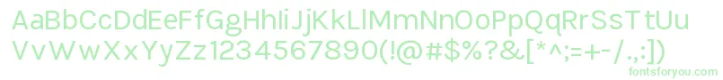 TikusputihRegular-fontti – vihreät fontit valkoisella taustalla