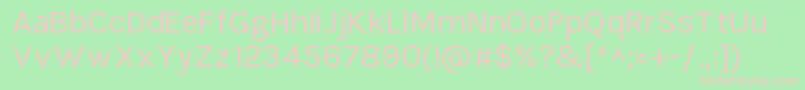 Шрифт TikusputihRegular – розовые шрифты на зелёном фоне