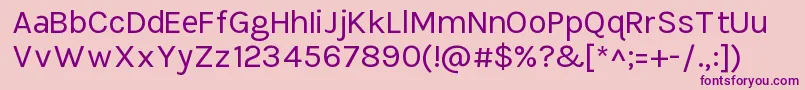 Шрифт TikusputihRegular – фиолетовые шрифты на розовом фоне