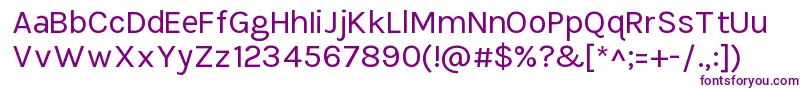 フォントTikusputihRegular – 紫色のフォント