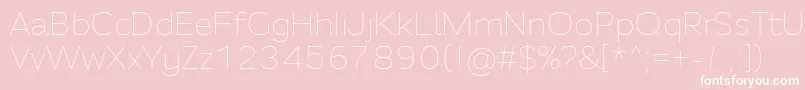 Fortheenas01 Font – White Fonts on Pink Background