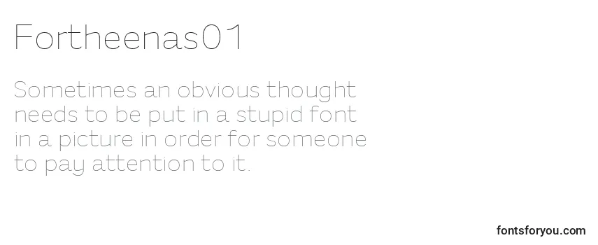 Review of the Fortheenas01 Font