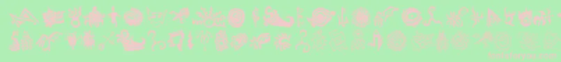 CathzuluExtraz Font – Pink Fonts on Green Background