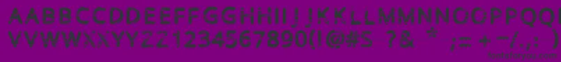 Baston-fontti – mustat fontit violetilla taustalla