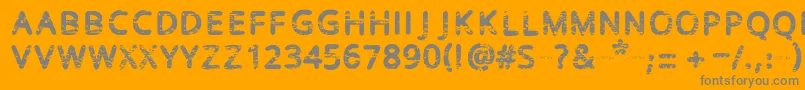 フォントBaston – オレンジの背景に灰色の文字