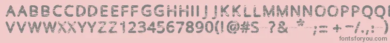 Baston Font – Gray Fonts on Pink Background