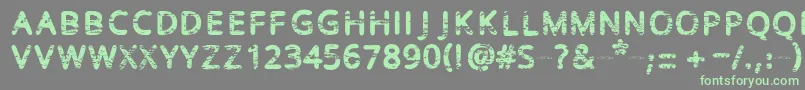 Baston Font – Green Fonts on Gray Background