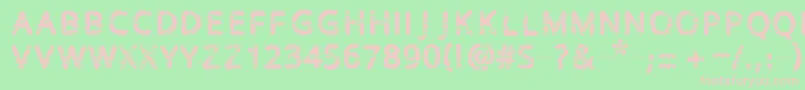 Baston Font – Pink Fonts on Green Background