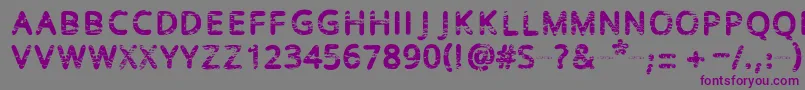 Baston Font – Purple Fonts on Gray Background