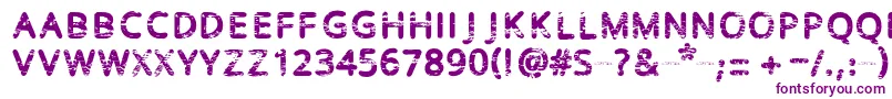 Baston Font – Purple Fonts on White Background