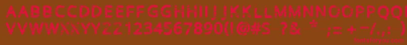 Baston Font – Red Fonts on Brown Background