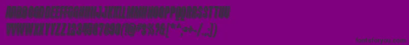 フォントContainmentfullRegular – 紫の背景に黒い文字
