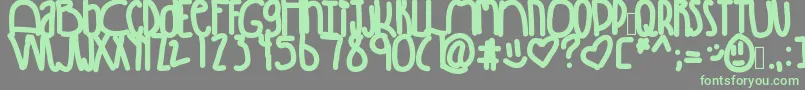 Winning Font – Green Fonts on Gray Background