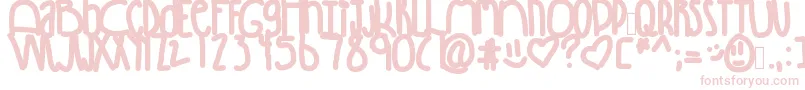 Winning Font – Pink Fonts on White Background