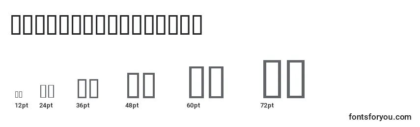 sizes of sansserifoblique font, sansserifoblique sizes