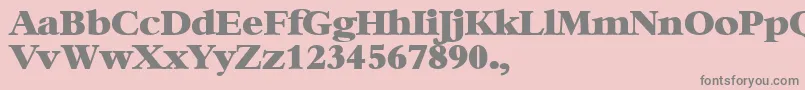 XBambi Font – Gray Fonts on Pink Background