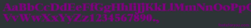XBambi Font – Purple Fonts on Black Background
