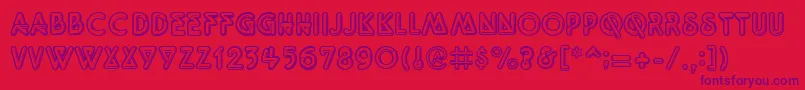 Quarkneon Font – Purple Fonts on Red Background