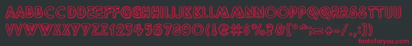 Quarkneon Font – Red Fonts on Black Background
