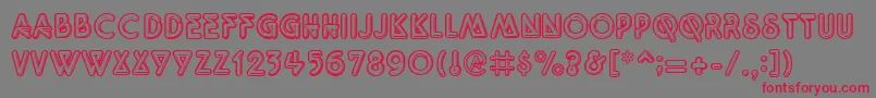 Quarkneon Font – Red Fonts on Gray Background