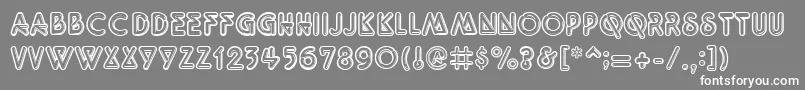 Quarkneon Font – White Fonts on Gray Background