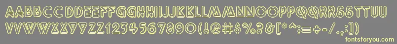 Quarkneon Font – Yellow Fonts on Gray Background