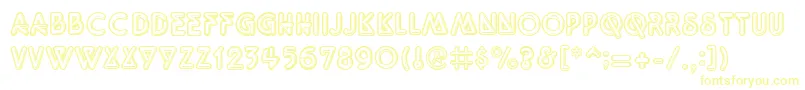 Quarkneon Font – Yellow Fonts on White Background