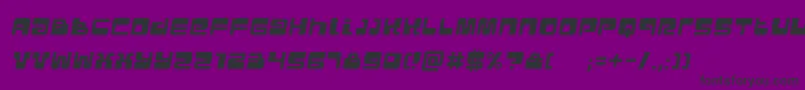 UrbanItalic Font – Black Fonts on Purple Background