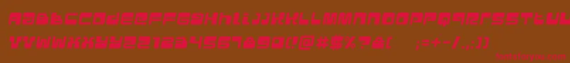 UrbanItalic Font – Red Fonts on Brown Background