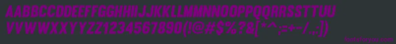 Muroslant Font – Purple Fonts on Black Background