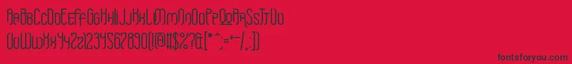 Griefmachine Font – Black Fonts on Red Background
