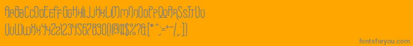 Griefmachine Font – Gray Fonts on Orange Background