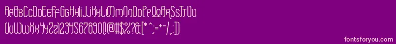 Griefmachine Font – Pink Fonts on Purple Background