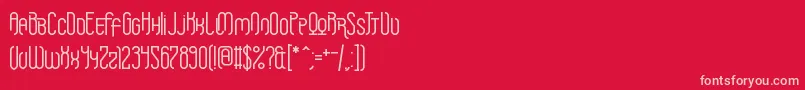Шрифт Griefmachine – розовые шрифты на красном фоне