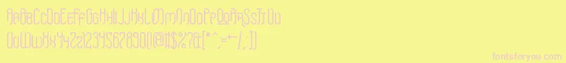 Griefmachine Font – Pink Fonts on Yellow Background