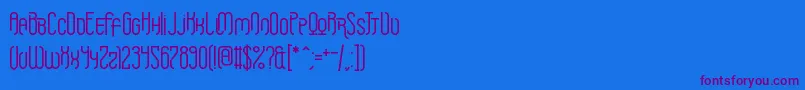 Griefmachine Font – Purple Fonts on Blue Background