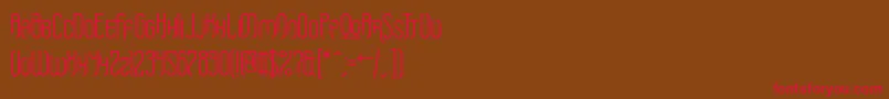 Griefmachine Font – Red Fonts on Brown Background