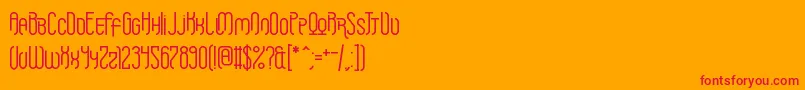 Griefmachine Font – Red Fonts on Orange Background