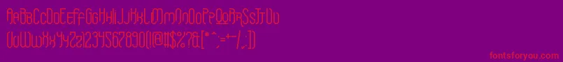 Griefmachine Font – Red Fonts on Purple Background