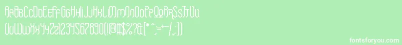 Griefmachine Font – White Fonts on Green Background