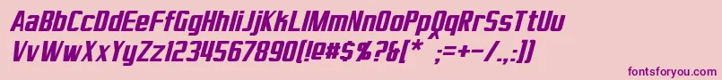 More about VirtucorpItalic Font VirtucorpItalic Font – Purple Fonts on Pink Background