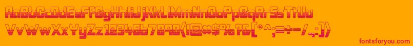 Bonkout Font – Red Fonts on Orange Background