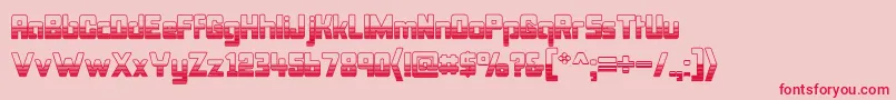 Bonkout Font – Red Fonts on Pink Background