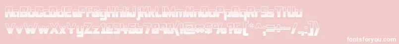 Bonkout Font – White Fonts on Pink Background